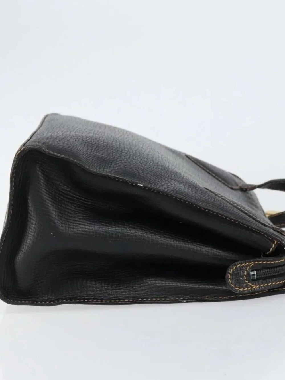 LOEWE Tote Bag Leather Black Gold Aut - Picture 6 of 16